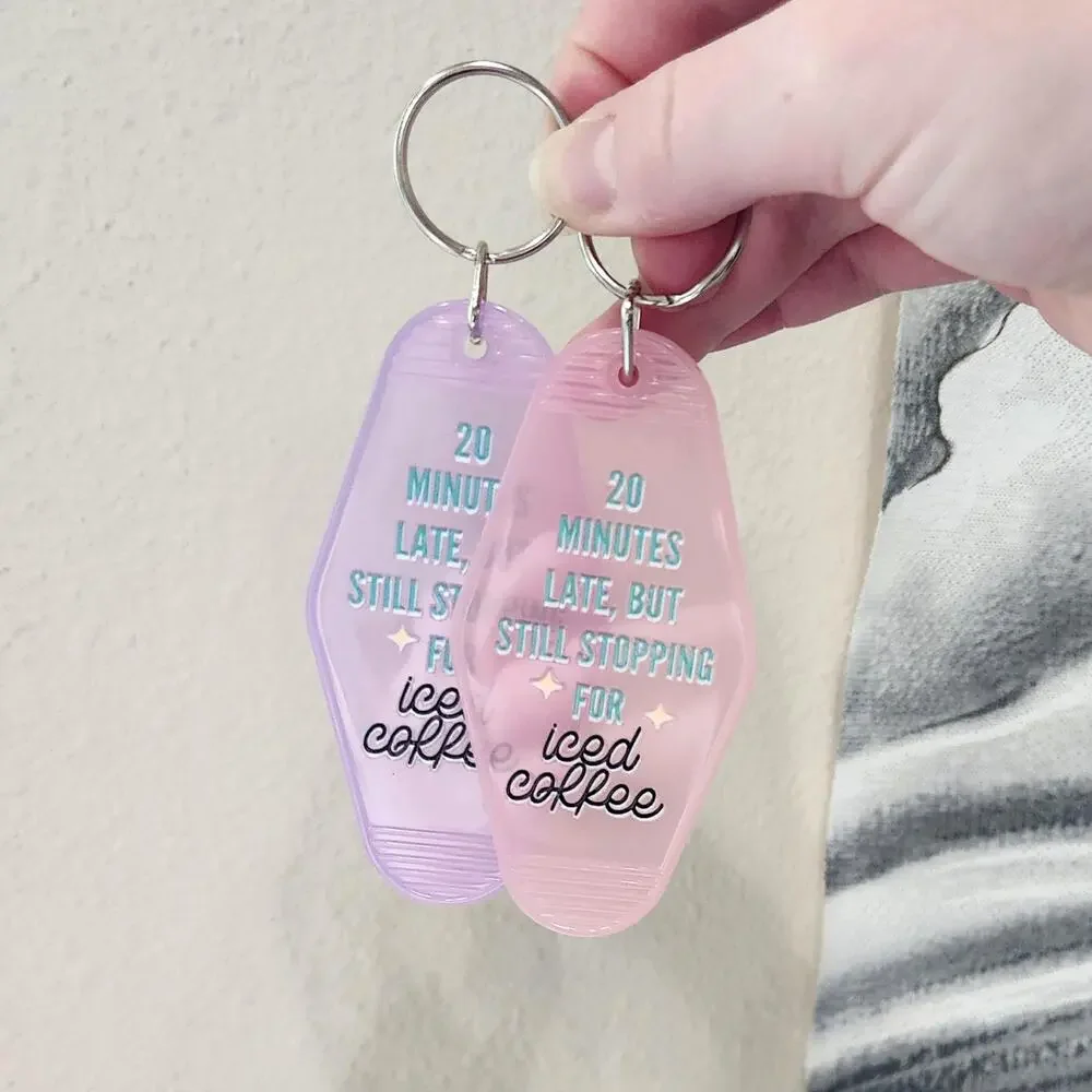 Custom Motel Keychains Car Accessories Customizable Gift Travel Summer Road Trip